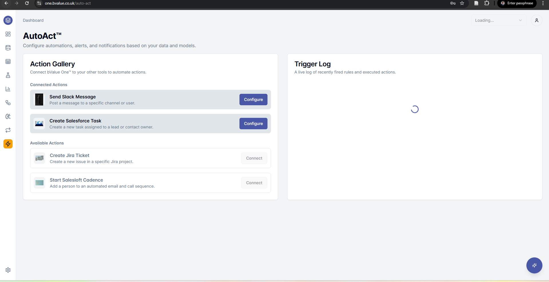 Automated decision actions and workflow triggers