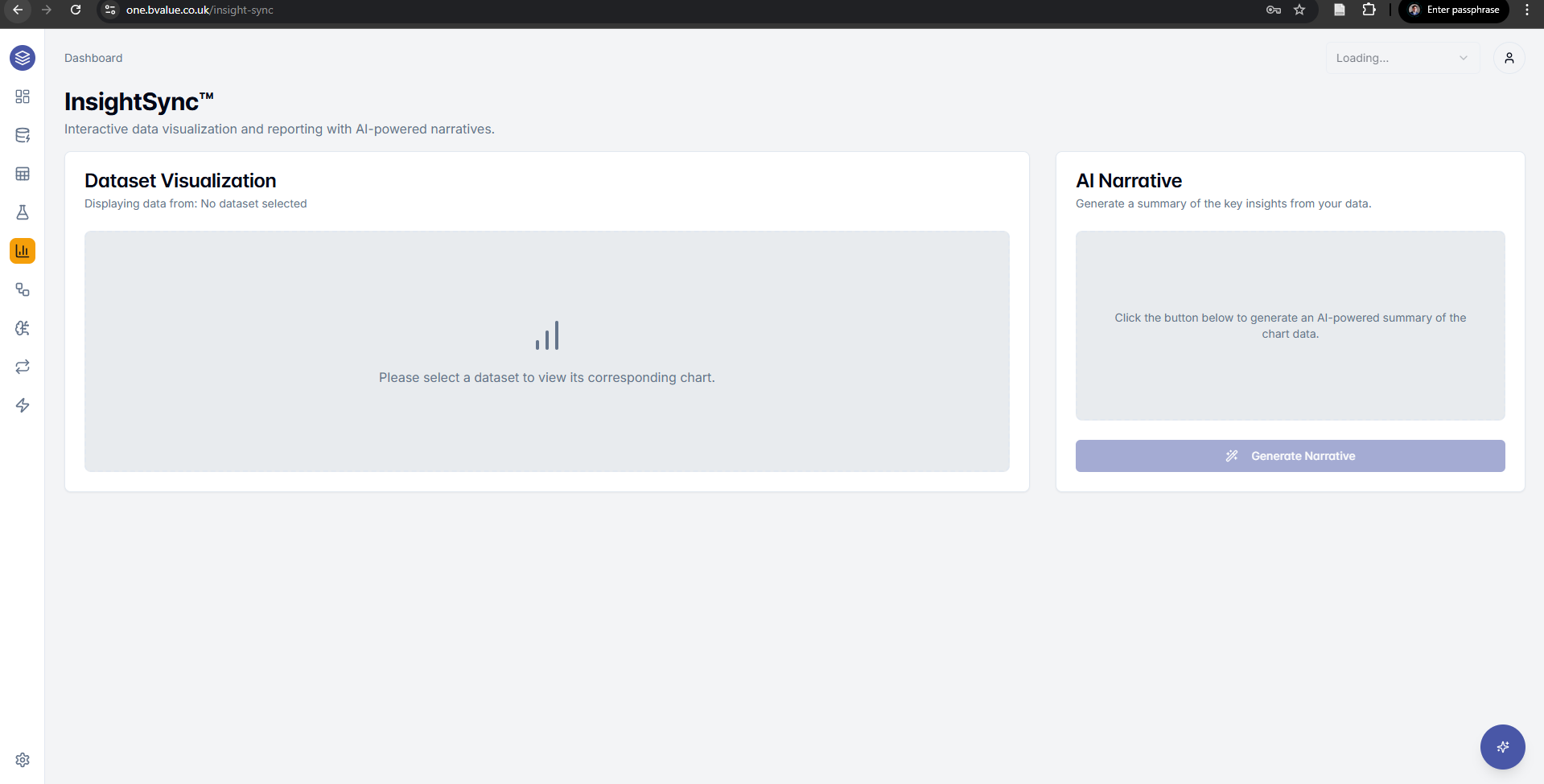 AI-generated data narratives and visualizations